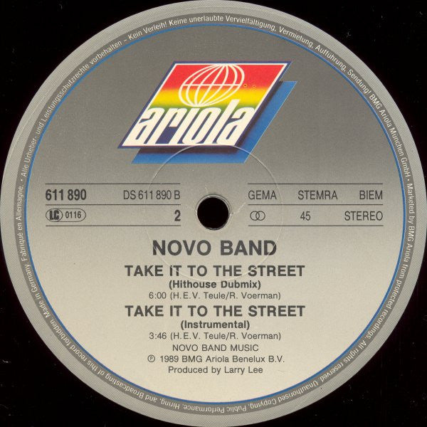 Novo Band - Take It To The Street (12"", Maxi)