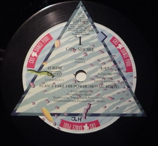 Off-Shore - I Can't Take The Power (Remixes) (12")