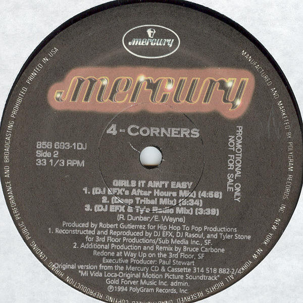 4-Corners - Girls It Ain't Easy (12"", Promo)