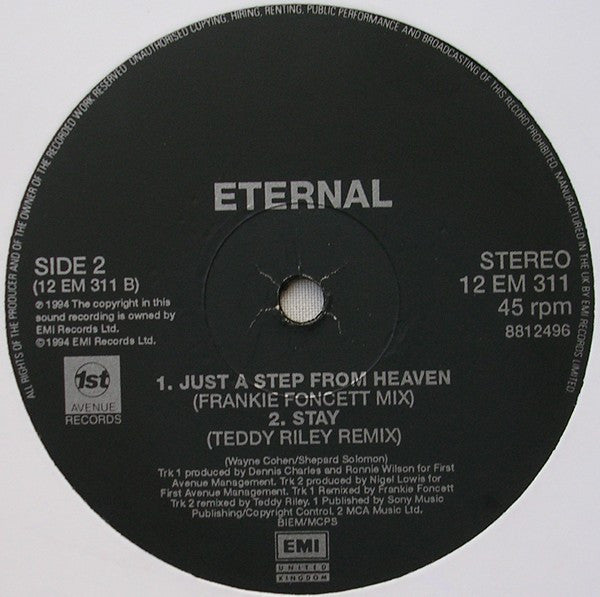 Eternal (2) - Just A Step From Heaven (12"")