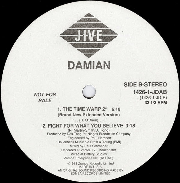 Damian - The Time Warp (12", Promo)