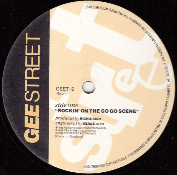 Richie Rich - Rockin' On The Go Go Scene (12", Single)