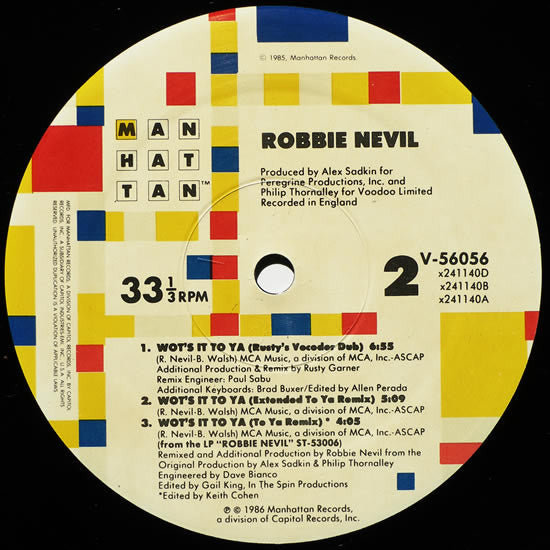 Robbie Nevil - Wot's It To Ya (12", Single)