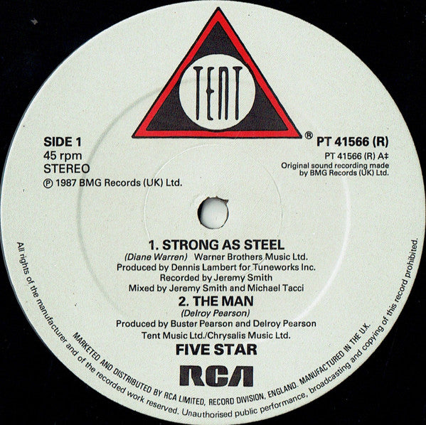 5 Star* - Strong As Steel (12"", P/Mixed)