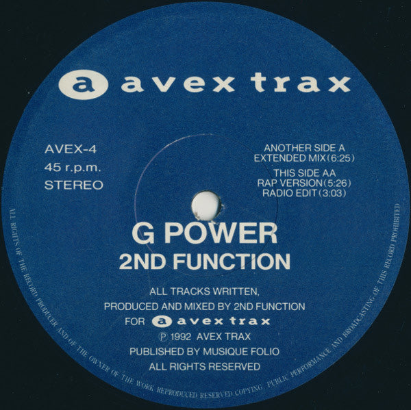 2nd Function* - G Power (12"")