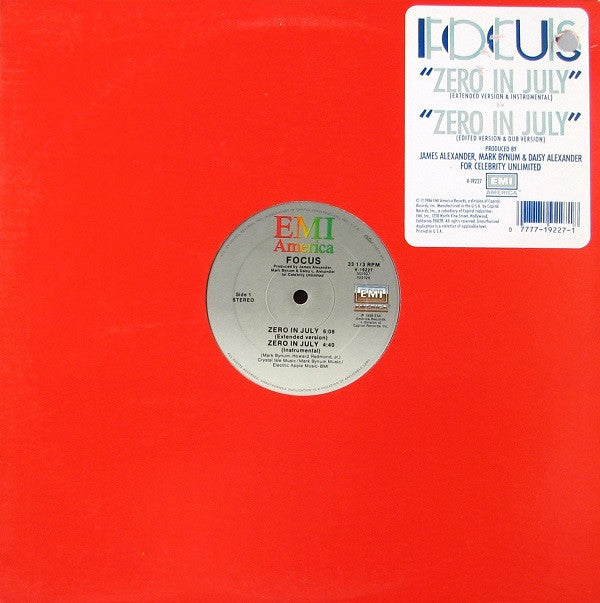 Focus (8) - Zero In July (12"")