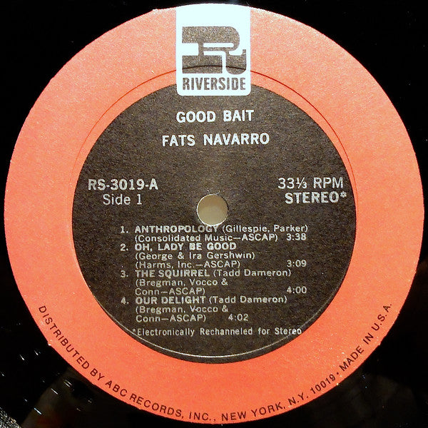 Fats Navarro, Tadd Dameron - Good Bait (LP, Album, RE, RM)