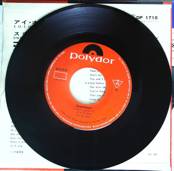 The Bee Gees* - I.O.I.O. / Sweetheart (7"", Single, Mono)