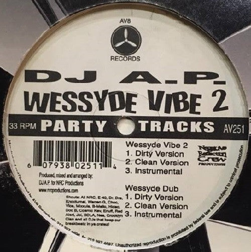 DJ A.P. - Wessyde Vibe 2 (12")