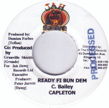 Capleton - Ready Fi Bun Dem (7"")