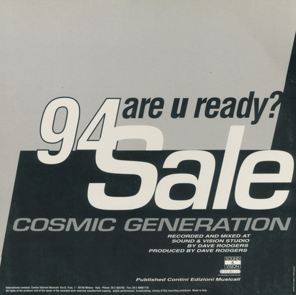 94 Sale - Are U Ready / Cosmic Generation (12"")