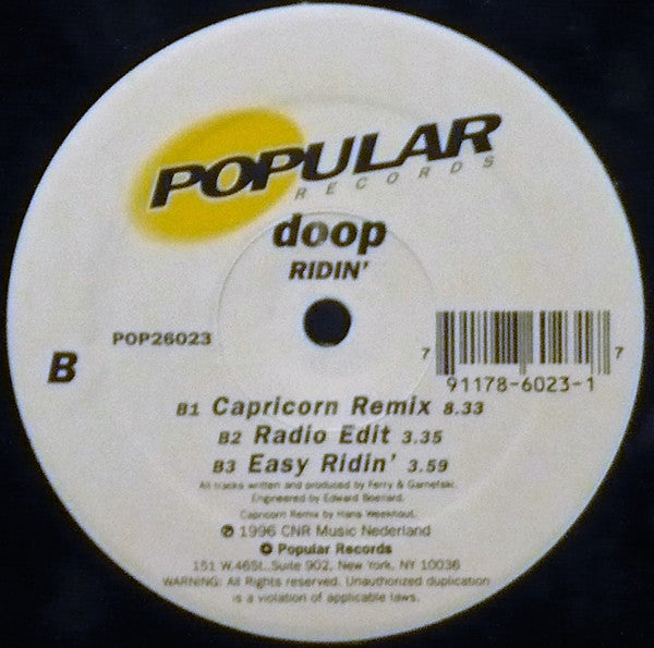 Doop - Ridin' (12"")