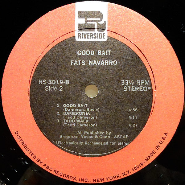 Fats Navarro, Tadd Dameron - Good Bait (LP, Album, RE, RM)