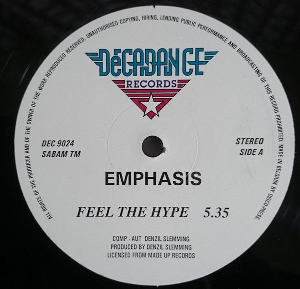 Emphasis (6) - Feel The Hype (12")