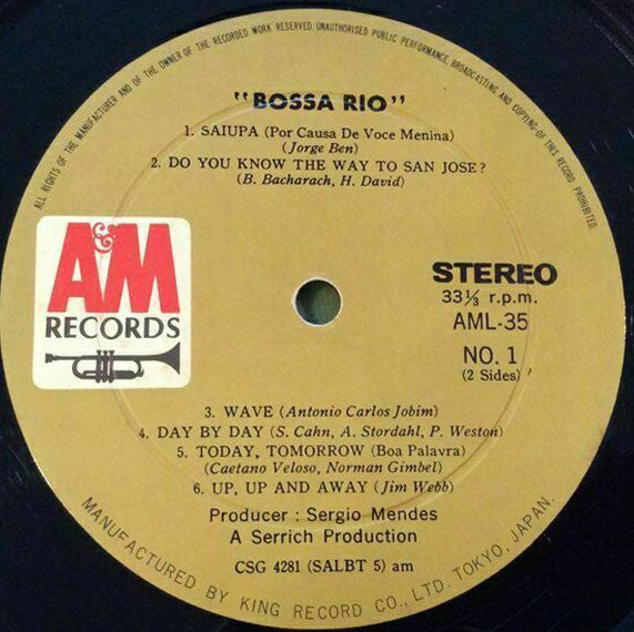 Bossa Rio - Bossa Rio (LP, Album, Gat)