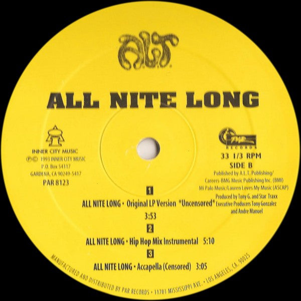 A.L.T. - All Nite Long (12")