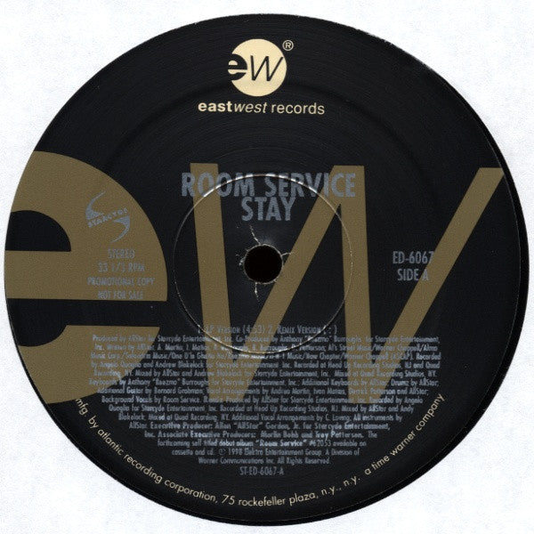 Room Service (2) - Stay / Sho'Nuff (Ain't Nuthin' Wrong) (12", Single, Promo)