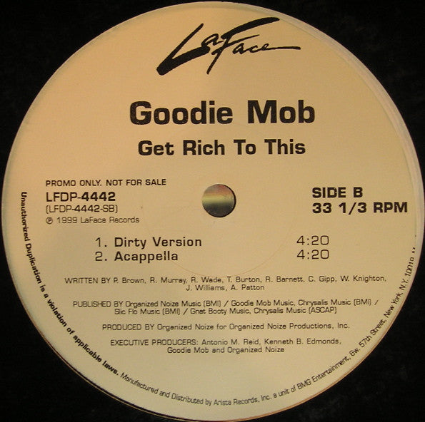 Goodie Mob - Get Rich To This (12"", Promo)