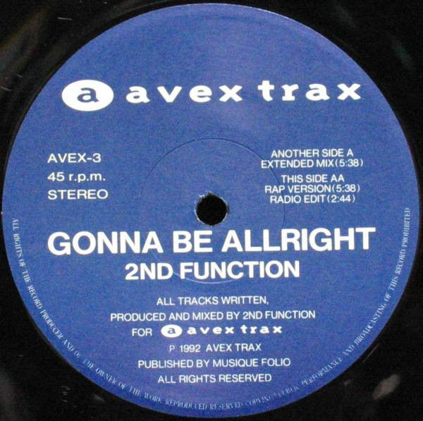 2nd Function* - Gonna Be Alright (12"")