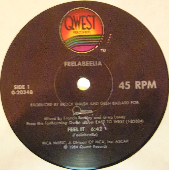 Feelabeelia - Feel It (12")