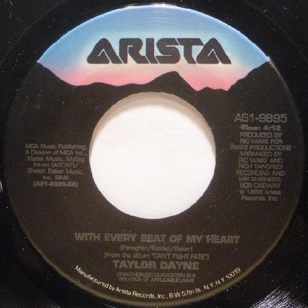 Taylor Dayne - With Every Beat Of My Heart (7"", Single)