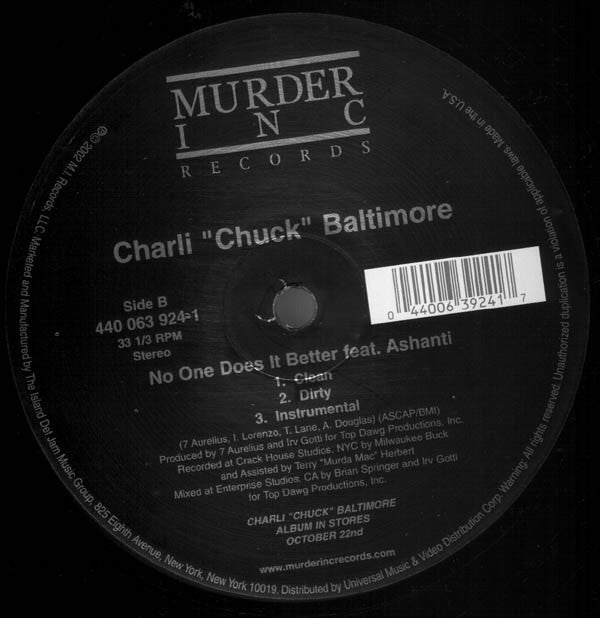 Charli "Chuck" Baltimore* - Diary (12")