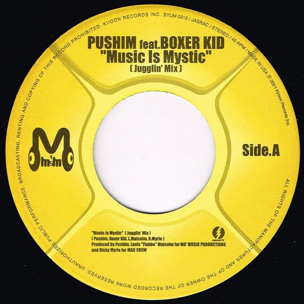 Pushim Feat. Boxer Kid - Music Is Mystic (Jugglin' Mix) (7"")