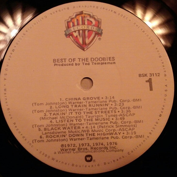 The Doobie Brothers - Best Of The Doobies (LP, Album, Comp, RE, Jac)