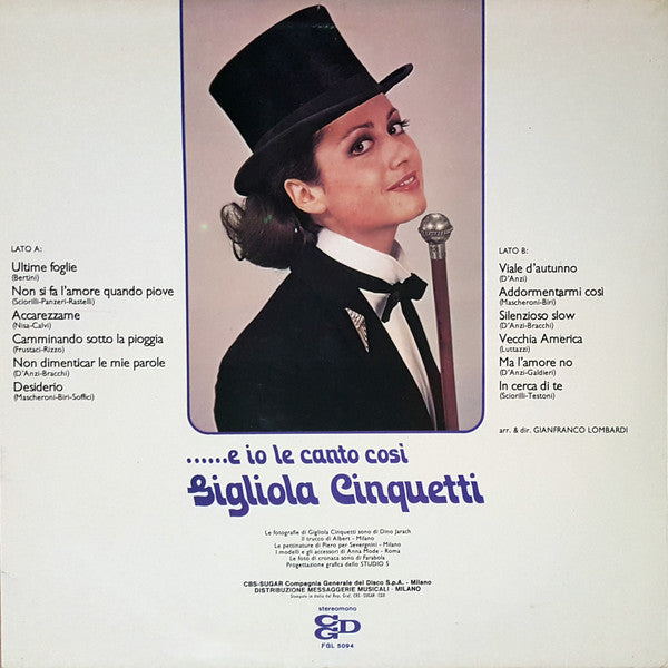 Gigliola Cinquetti - ......E Io Le Canto Così (LP, Album, Gat)
