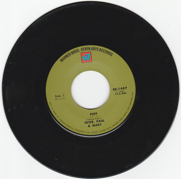 Peter, Paul & Mary - Puff / Blowin' In The Wind (7"")