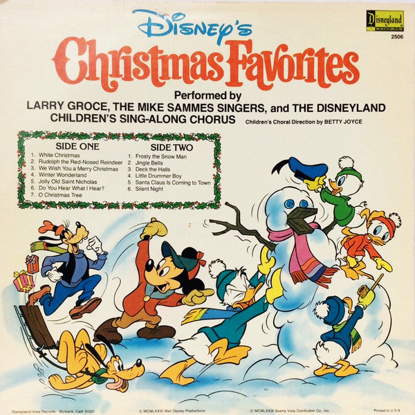 Larry Groce - Disney's Christmas Favorites(LP)