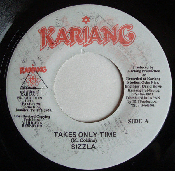 Sizzla - Takes Only Time (7"")