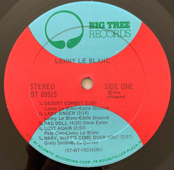 Lenny LeBlanc - Lenny LeBlanc (LP, Album, PRC)