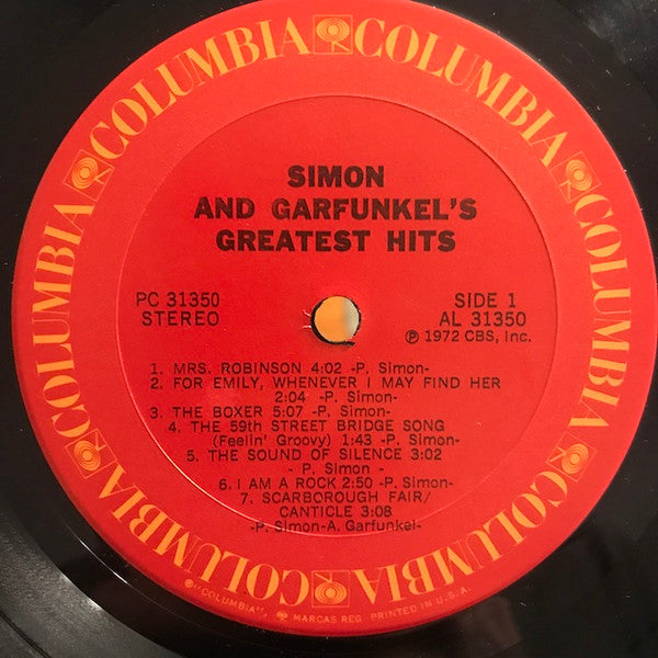 Simon & Garfunkel - Simon And Garfunkel's Greatest Hits(LP, Comp, R...