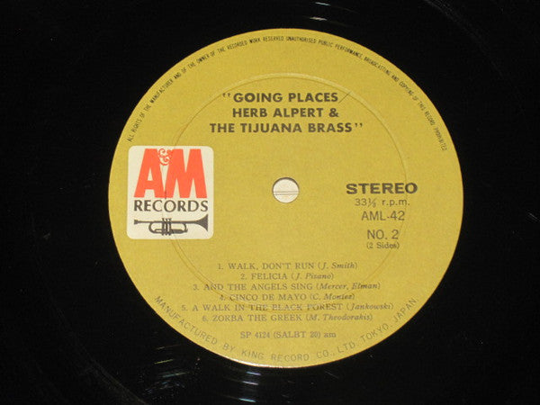 Herb Alpert And The Tijuana Brass* - !!Going Places!! (LP, Album)