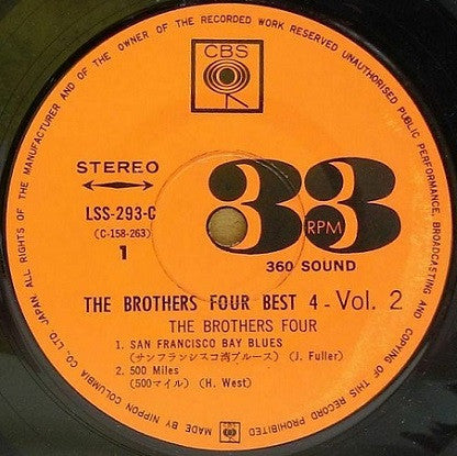 The Brothers Four - Best 4 Vol.2 (7"", EP)