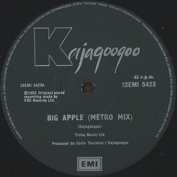 Kajagoogoo - Big Apple (12", Single)