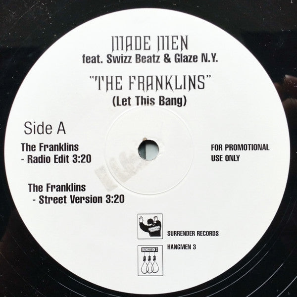 Made Men Featuring Swizz Beatz & Glaze N.Y. - The Franklins (12", Promo)