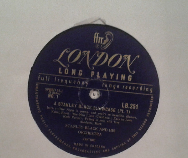 Stanley Black & His Orchestra - A Stanley Black Showcase (10")