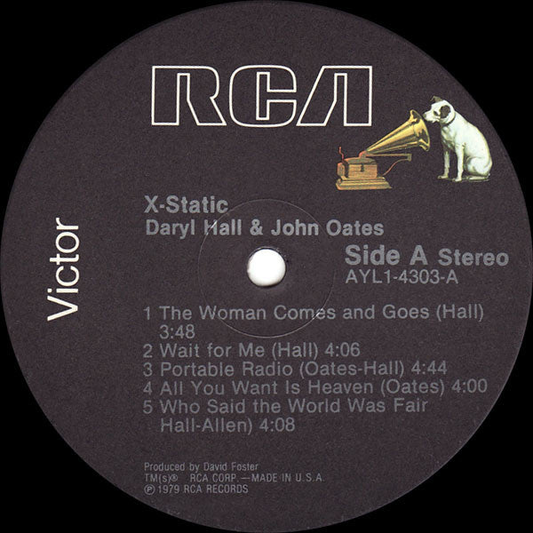 Daryl Hall John Oates* - X-Static (LP, Album, RE)