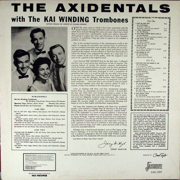 The Axidentals With The Kai Winding Trombones - The Axidentals With The Kai Winding Trombones (LP, Album, RE)