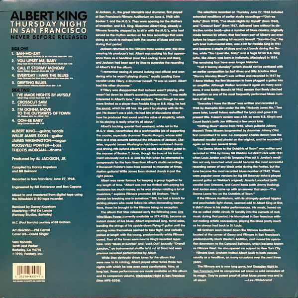 Albert King - Thursday Night In San Francisco (LP, Album)