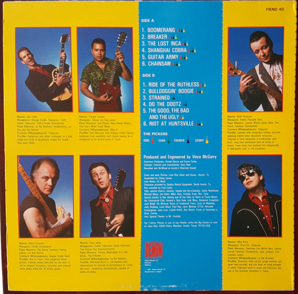 4 Big Guitars From Texas* - Trash Twang And Thunder (LP, Album)