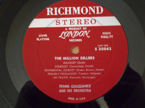 Frank Chacksfield And His Orchestra* - The Million Sellers (LP, Album)