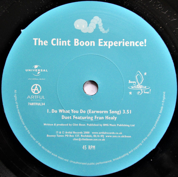 The Clint Boon Experience - Do What You Do (Earworm Song)(7", Single)