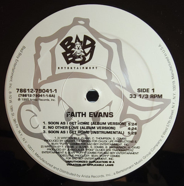 Faith Evans - Soon As I Get Home (12"", Single)