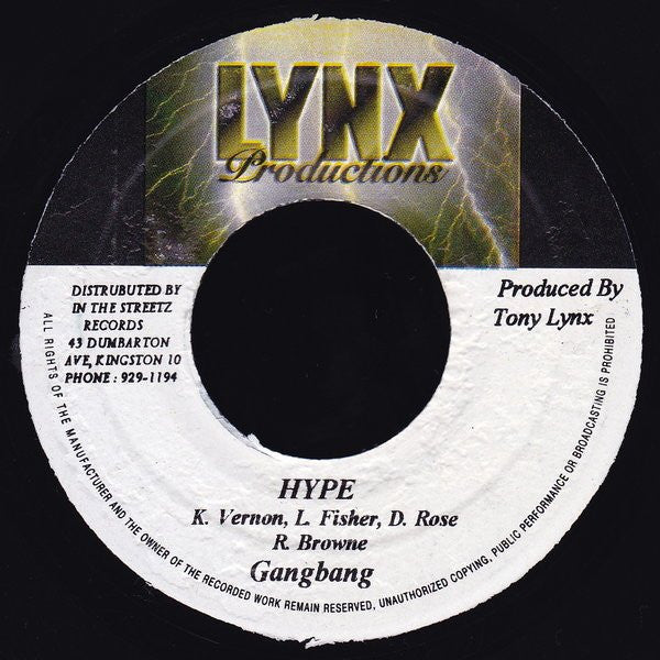 Gabrielle* / Gangbang - Long, Plain And Straight / Hype (7")