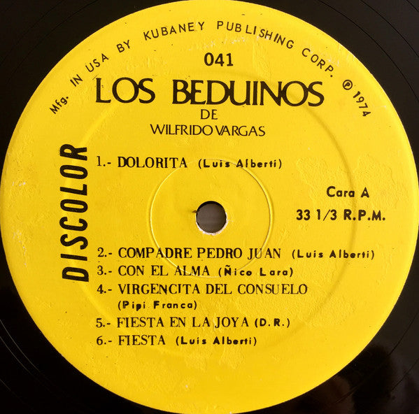 Los Beduinos De Wilfrido Vargas* - El Jarro Pichao (LP, MP)