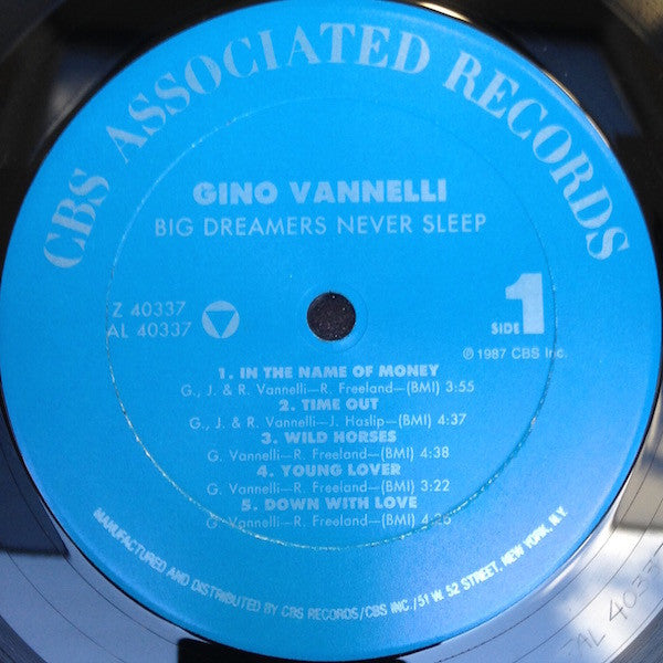 Gino Vannelli - Big Dreamers Never Sleep (LP, Album, Car)