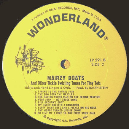 The Wonderland Players, Singers And Orchestra - Mairzy Doats And Other Tickle Twisting Tunes For Tiny Tots (LP)